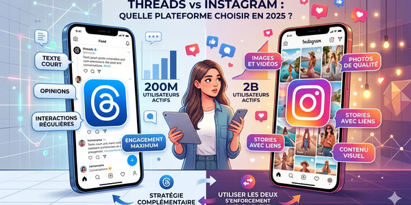Threads vs Instagram : Quelle plateforme choisir en 2025 ?