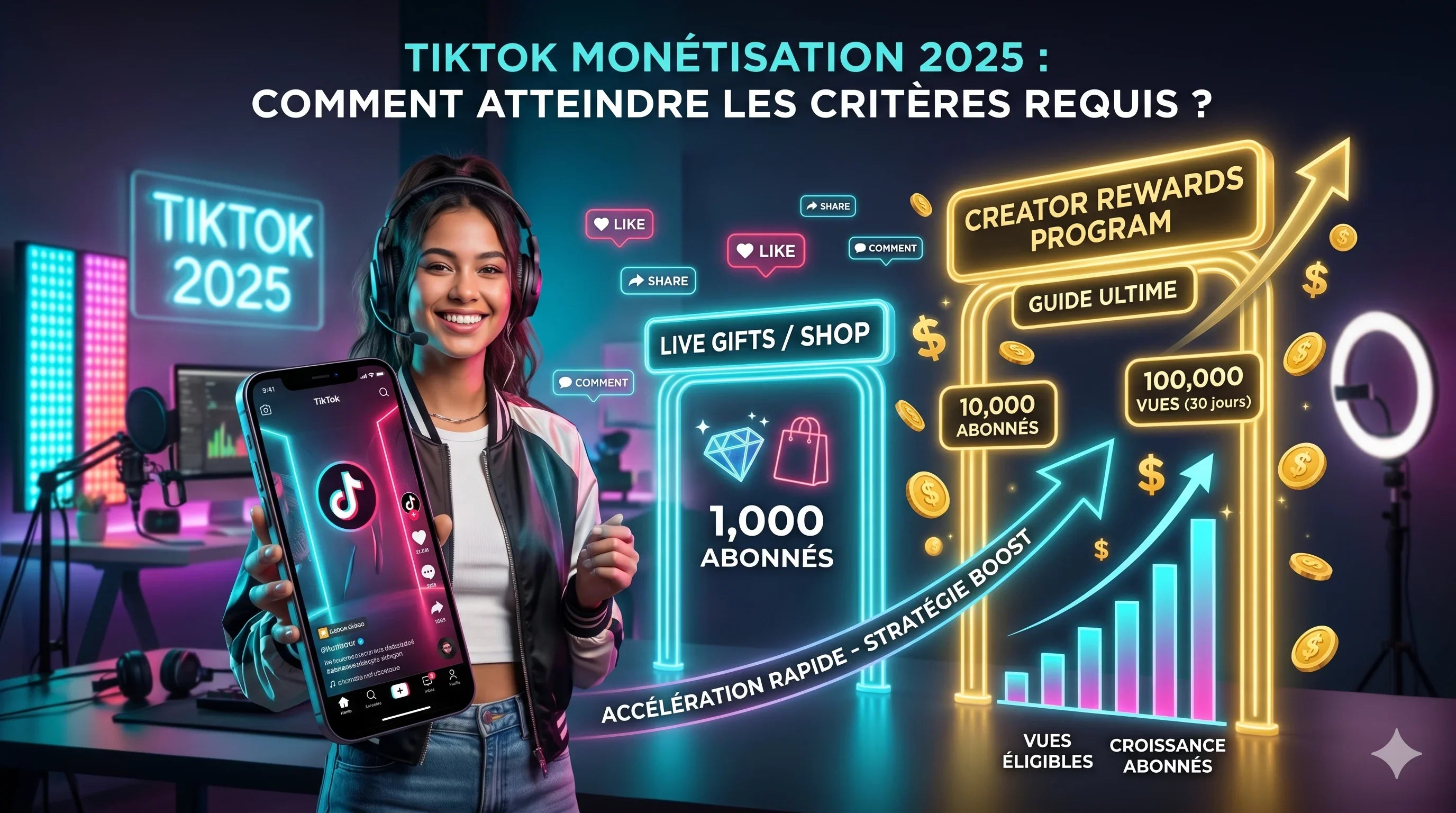 TikTok monétisation 2025 : Comment atteindre les critères requis ?